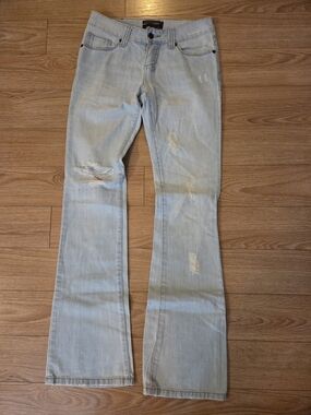 Y2K Light Blue Distressed Women’s Jeans